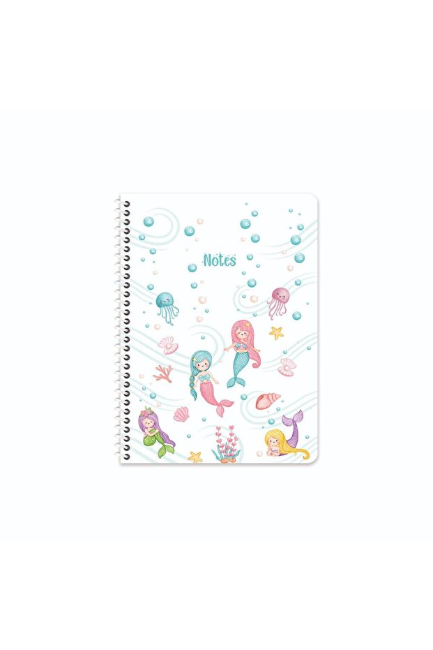 16.5X22.5 Spiral Pp Cover Striped Mermaid Notebook - No:03