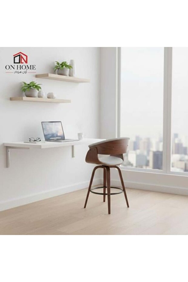Fabric Bar Stool - Gray