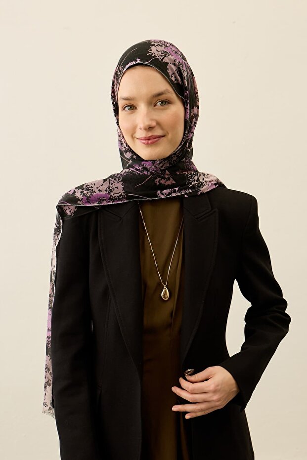 Leaf Pattern Aya Series Shawl - 1