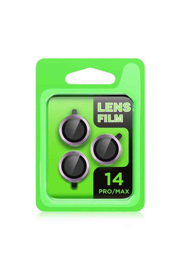 iPhone 14 Pro Camera Lens Protector Made of Anti-Break Tempered Glass - Purple