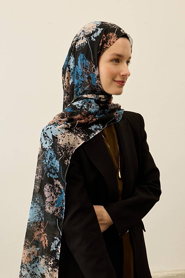 Leaf Pattern Aya Series Shawl - 1