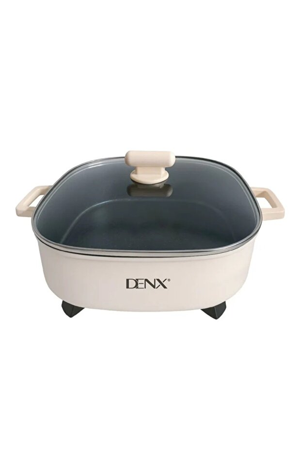 6L Multifunction Electric Pot, 1600W Fast Heating Electric Cooking Pan with Temperature Control
