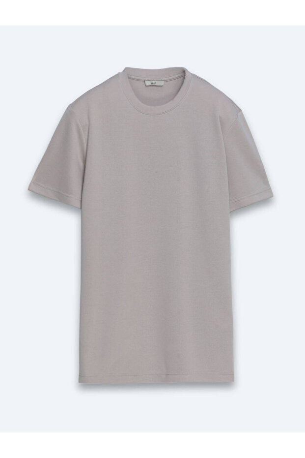 Gray Plain T-Shirt - 6