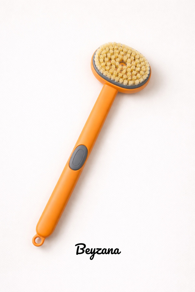1 Piece of Mixed Color Shampoo and Shower Gel Container Shower Brush Exfoliating Brush