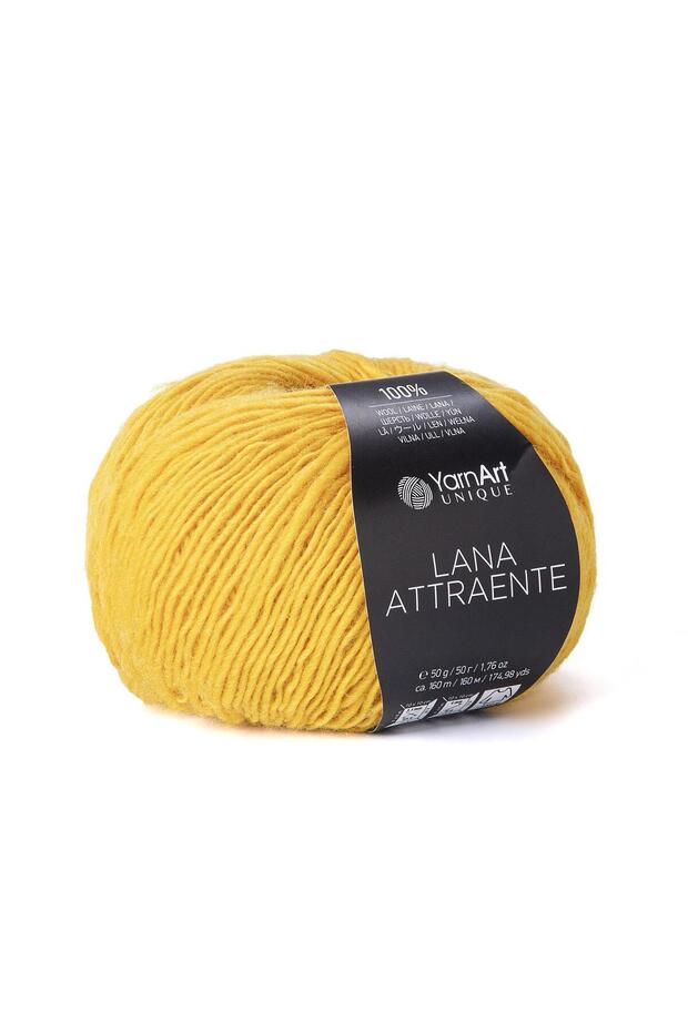 Lana Attraente - Knitting Yarn Yellow-6610