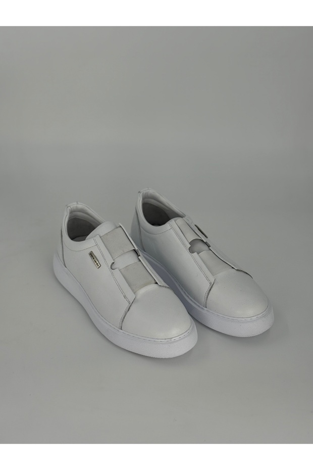 White Men's Sneaker Lightweight Sole Comfortable Casual Shoes
