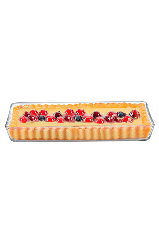 Chérie Rectangular Borosilicate Glass Baking Tray - Transparent - 7