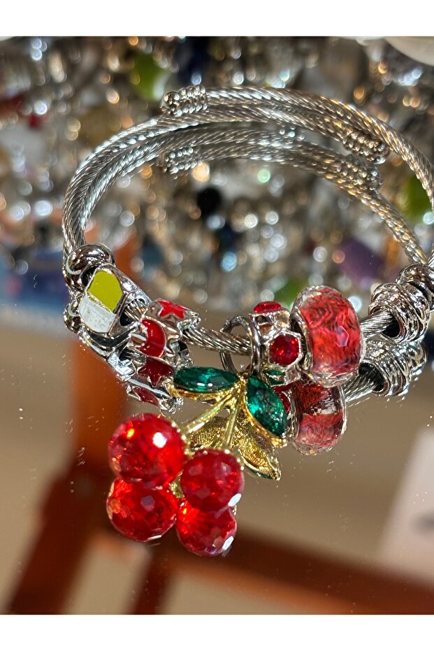 Cherry Charm Bracelet - 2