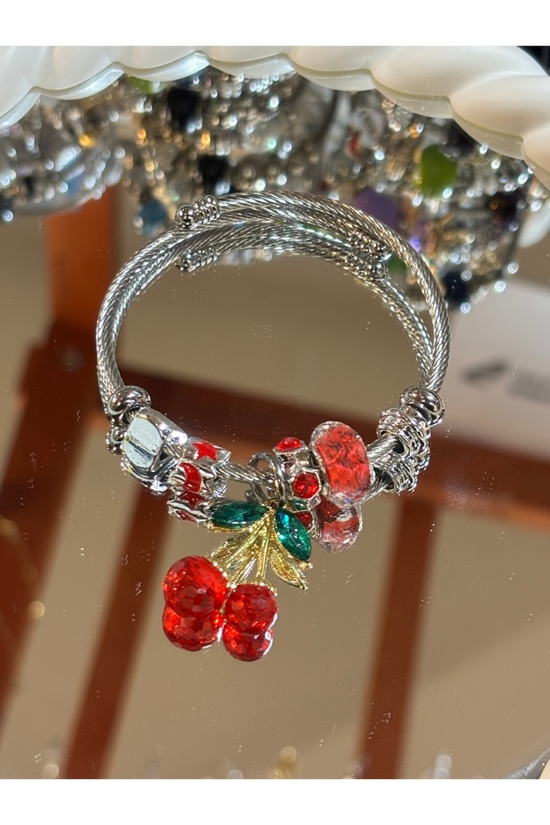 Cherry Charm Bracelet - 1