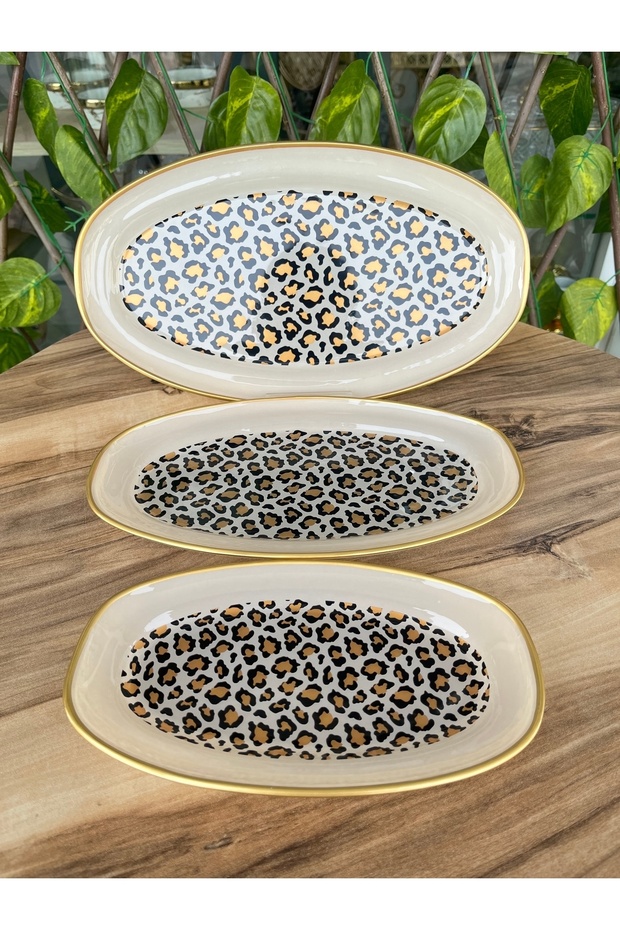 Leopard Pattern Boat Plate