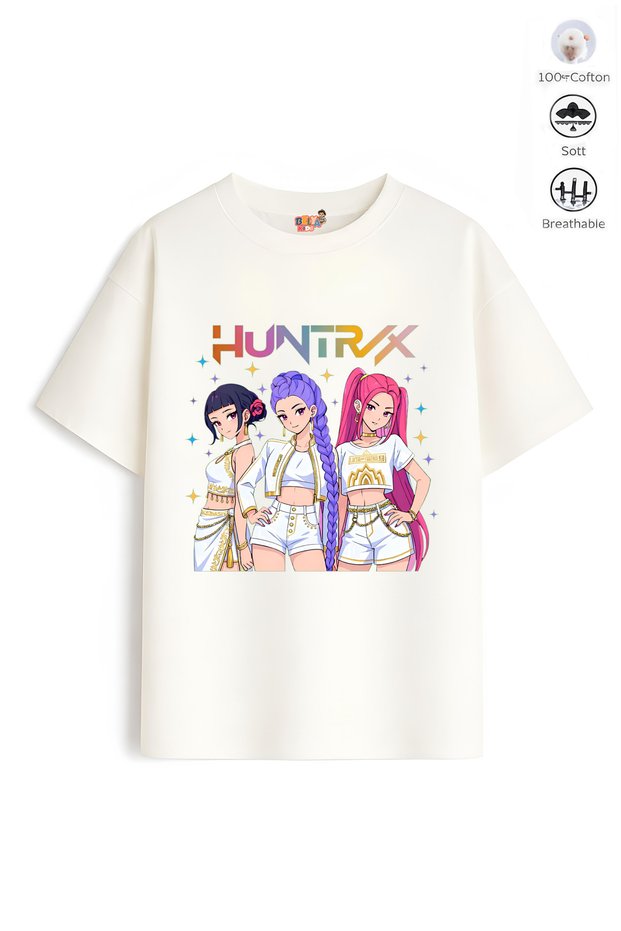Girl's Full-Fit Hun Design 14 Oversize T-Shirt