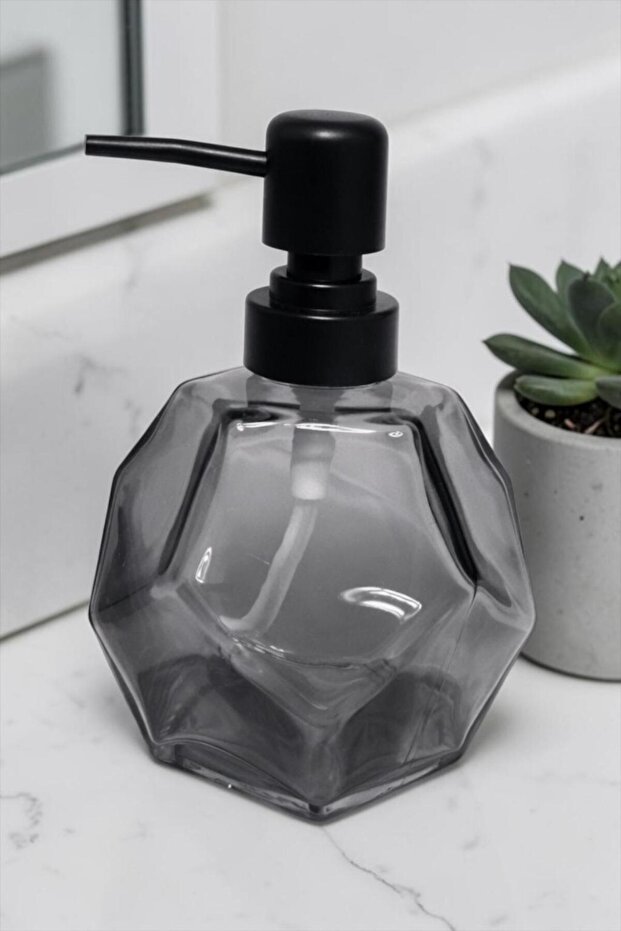 Liquid Soap Dispenser with Prism Pattern | Decorative Soap Holder