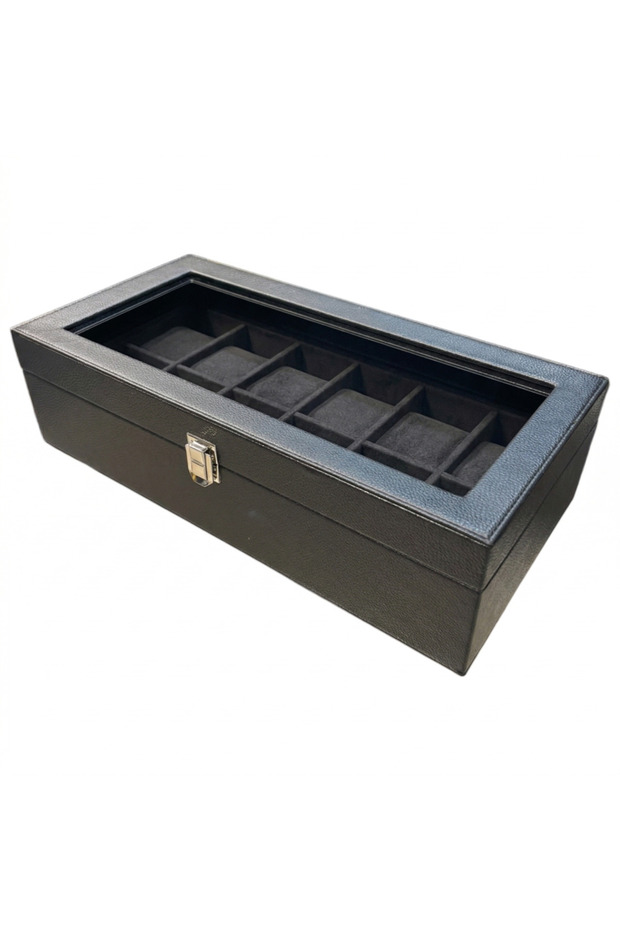 Watch Box 12-Piece Diplomat Model - Black