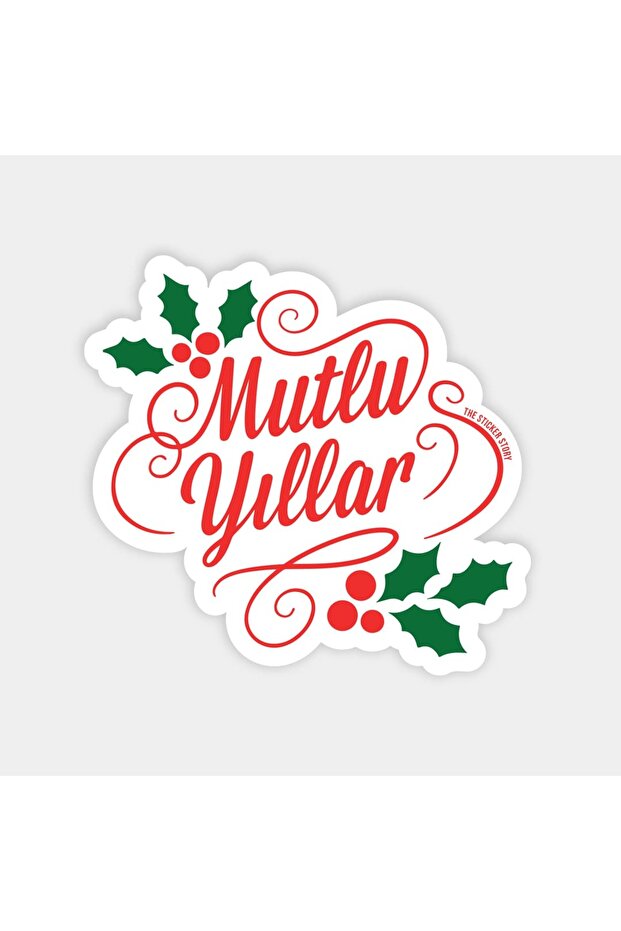 Happy New Year Christmas Sticker