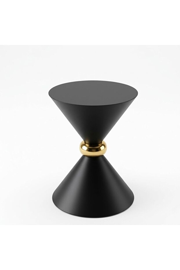Galina / Modern Black Steel Side Table