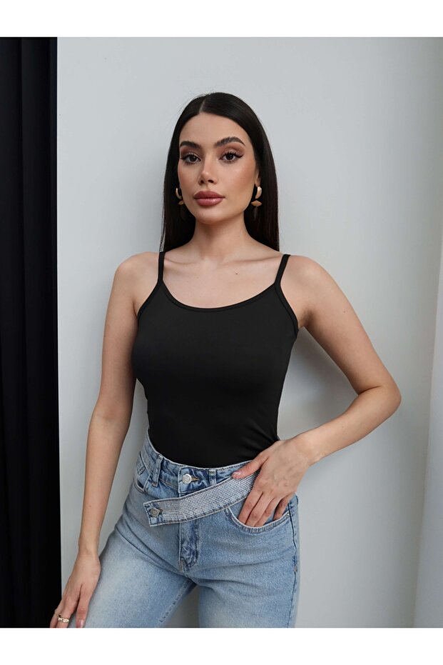 Basic Tank Top with Straps - 1