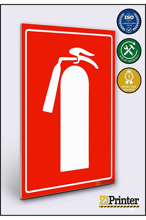 Fire Extinguisher Isg Warning Sign Dekota 35X50 cm