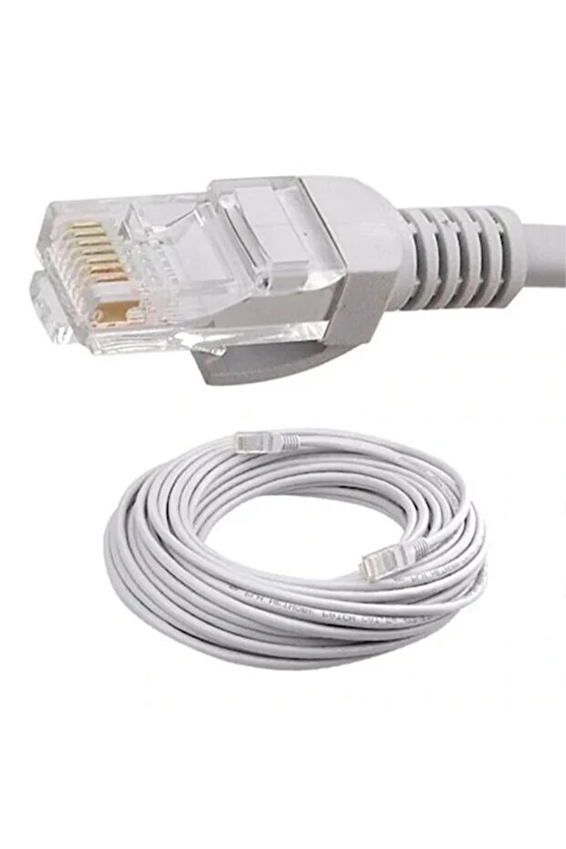 كابل إنترنت إيثرنت CAT6 بطول 15 مترًا - للمودم والكمبيوتر الشخصي والكونسول | NRT-835