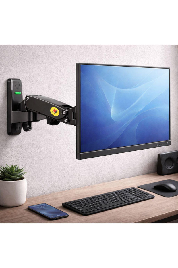 MultiZone North Bayou Nb F120 Duvar Monitör TV Askı Aparatı Tutucu Kolu Su Terazili 17-27 inç Hareketli