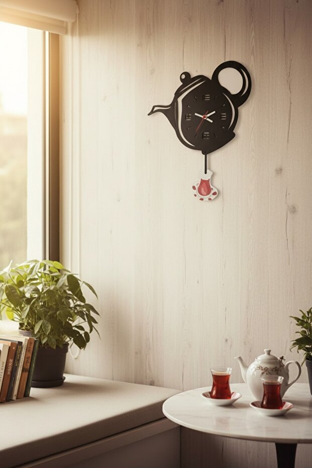 Pendulum Teapot Wall Clock - 2