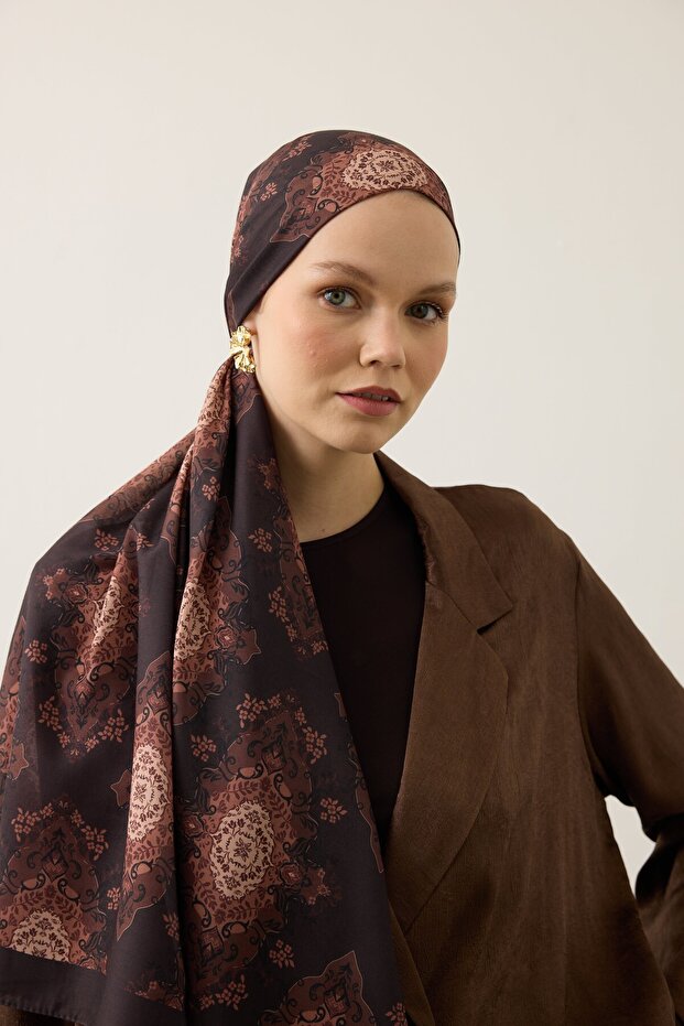 Soft Shawl 3074 Brown - 1