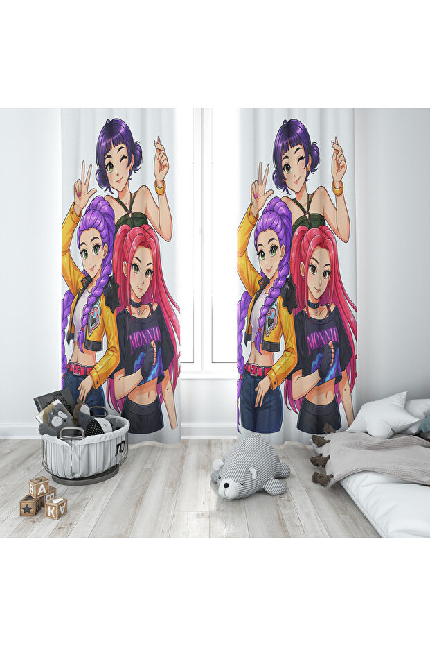Huntrix Kpop Team Fon Perde M48