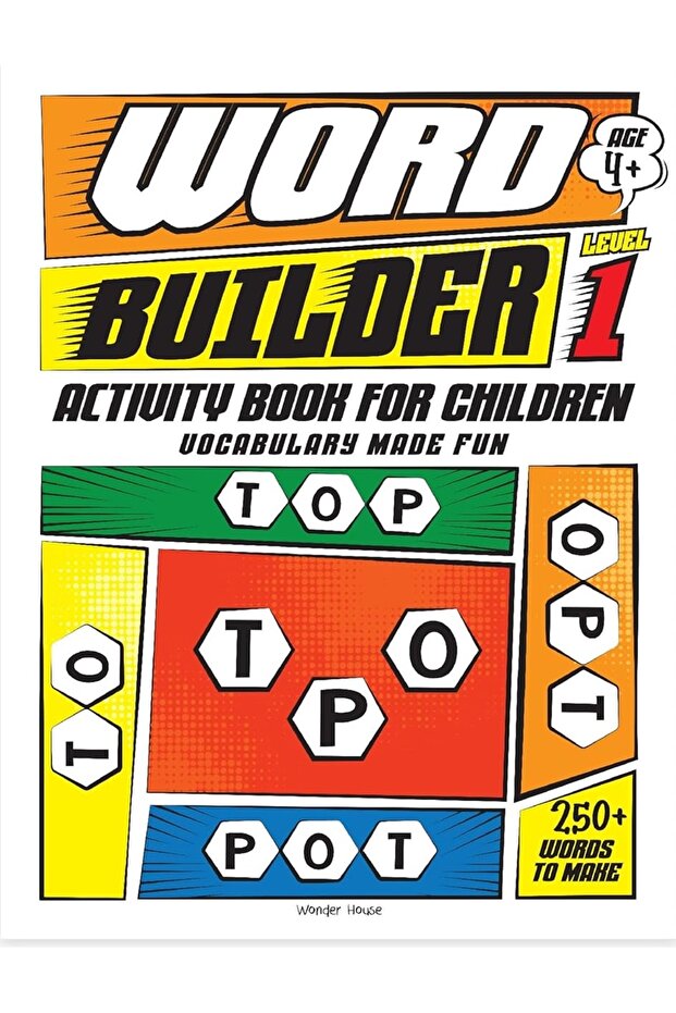 Word Builder Activity Book For Children - Make Meaningful Words With The Given Letters - Level 1