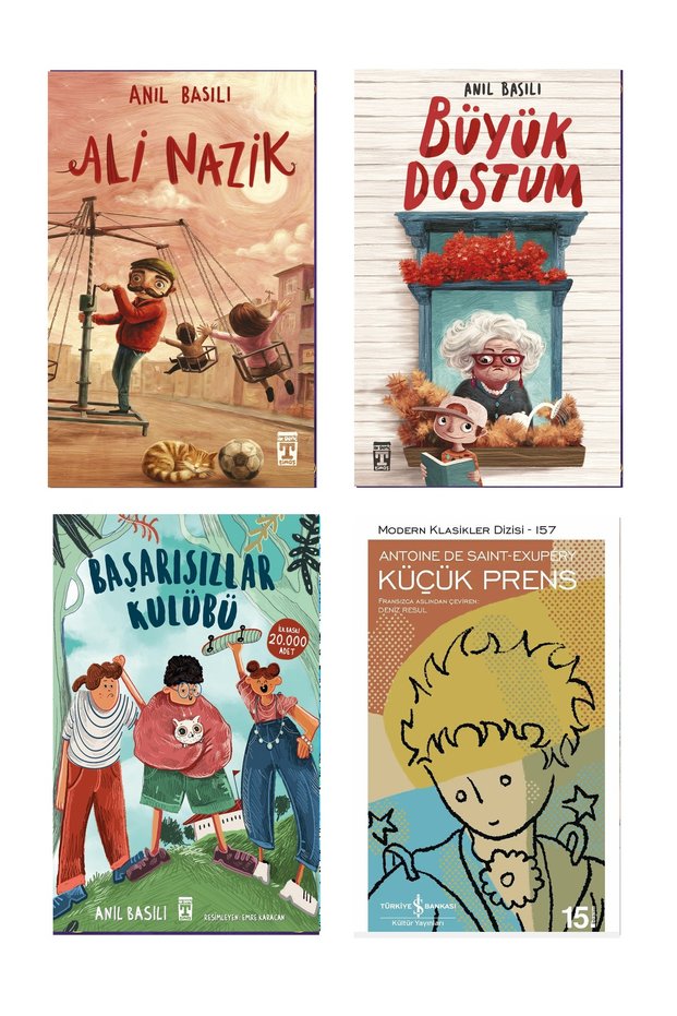 3Rd, 4Th and 5Th Grade Reading Set Anıl Basılı Ali Nazik Büyük Dostum Başarısızlar Kulübü Küçük Prens 4 Books