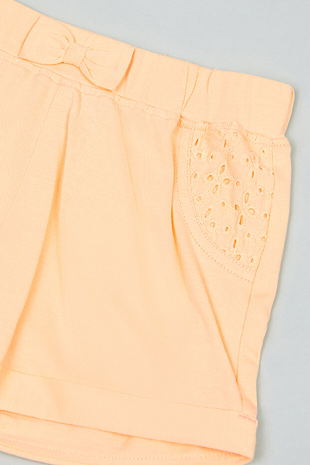 2 Pack Solid Shorts with Elastic Waist - 3