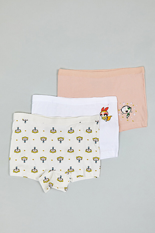 3 Pack The Powerpuff Girls Print Boyshorts