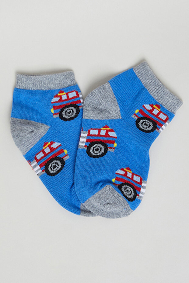 3 Pack Patterned Ankle Socks - 2