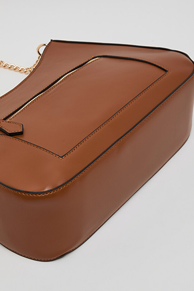 Solid Shoulder Bag - 4