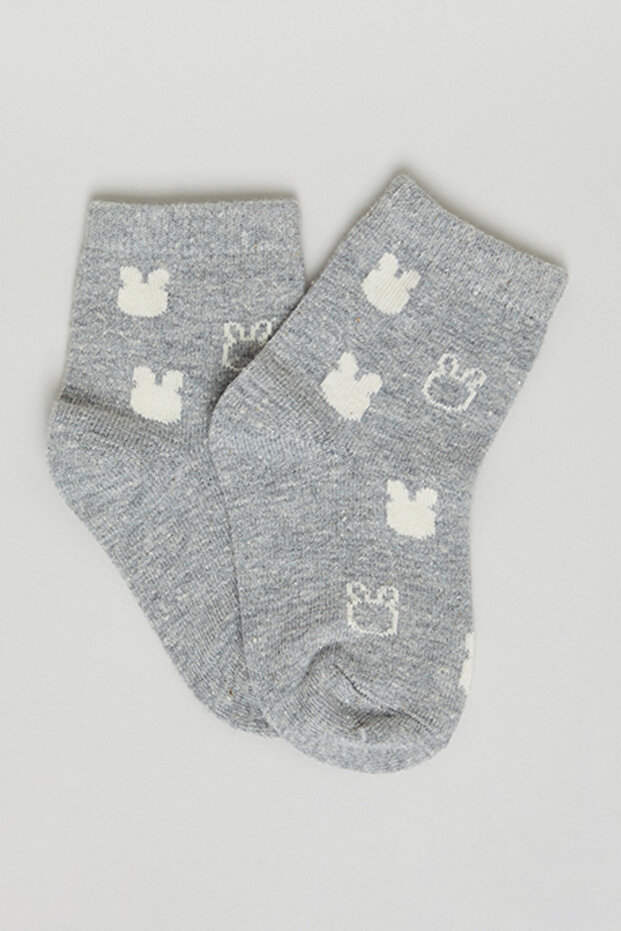 3 Pack Patterned Ankle Socks - 4