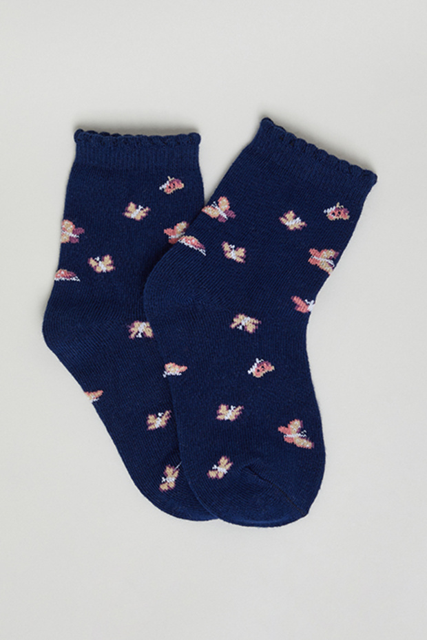 3 Pack Patterned Ankle Socks - 4