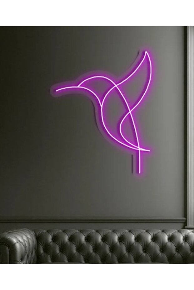 لافتة نيون على شكل حمامة طائرة 45×47 سم مع إضاءة LED بيضاء ناعمة وقاعدة أكريليك 6 مم