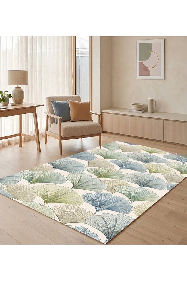 Sdt Japanese Inspired Antique Mabet Tree Patterned Woven Base Decorative Carpet Sdt618