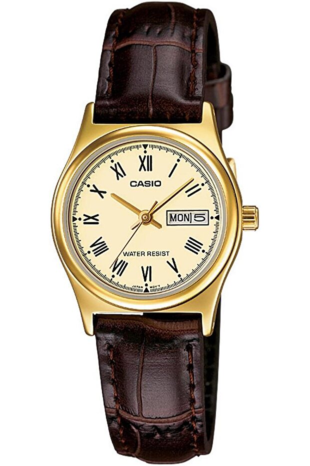 Ltp-V006Gl-9 Elegant Sporty Stylish Minimal Design Women's Wristwatch with Calendar