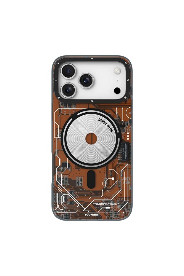 iPhone 17 Pro Max TECHNOLOGY Series Futuristic Circuit MagSafe Compatible Shockproof Case