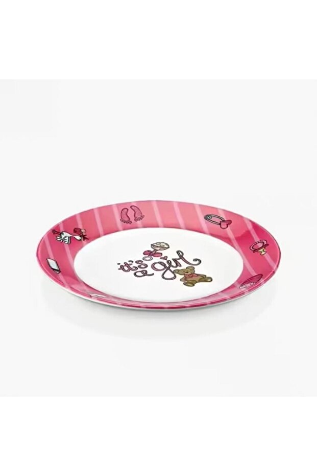 3120Bm.Pw Thermoset Baby Plate Pink 20 cm