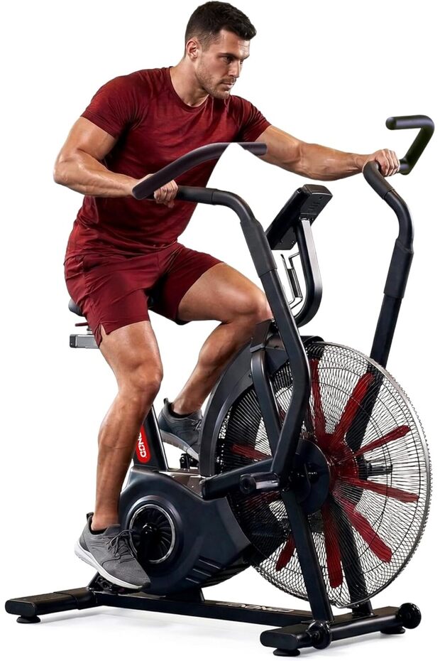 SAB-13 Commercial Air Bike,165 Programs,Fan Flywheel,150KG Capacity,Heavy-Duty Steel Frame
