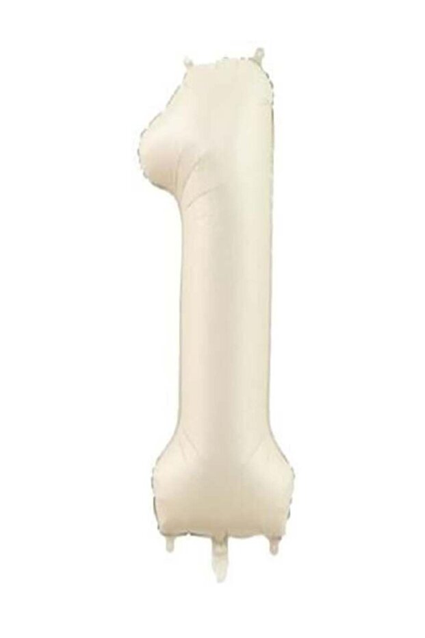 Cream Color Number Foil Balloon Birthday Age Balloon 76cm Helium