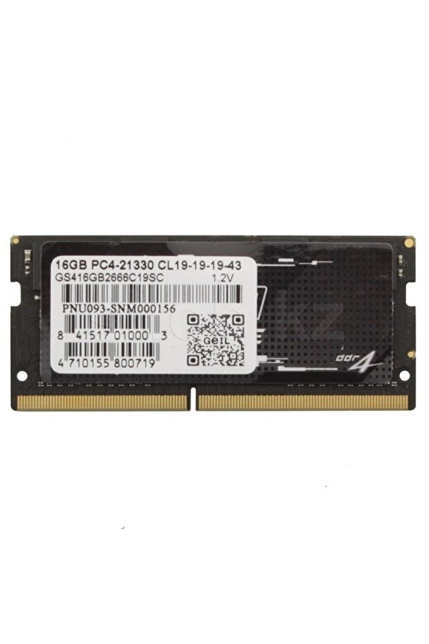 16Gb Ddr4 2666Mhz Cl19 Notebook Ram Gs416Gb2666C19Sc