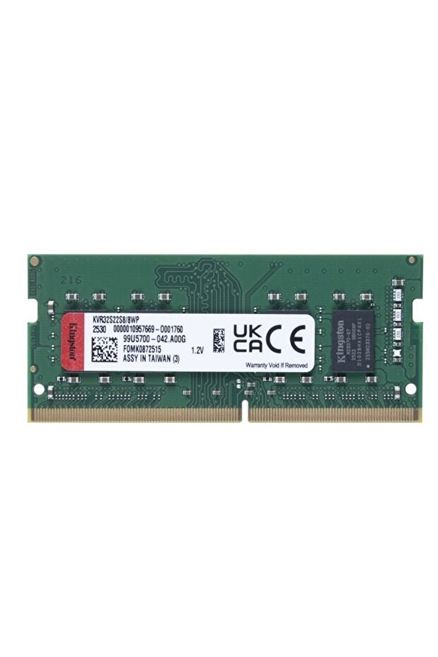 8 جيجابايت DDR4 3200 ميجا هرتز CL22 قيمة ذاكرة الوصول العشوائي للكمبيوتر المحمول KVR32S22S8/8