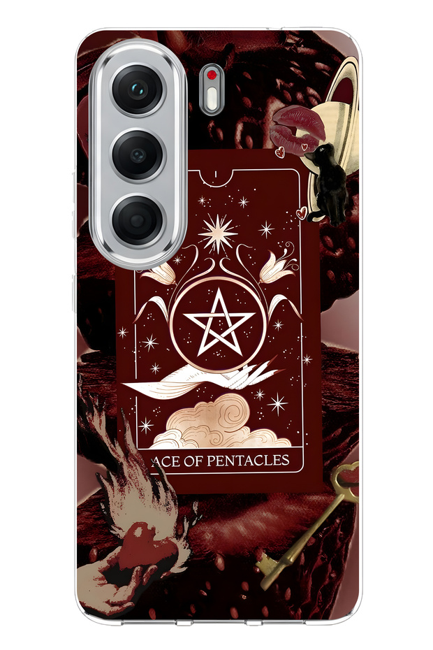 Tecno Camon 40 Pro 5g Compatible Tarot Card Pattern Transparent Phone Case