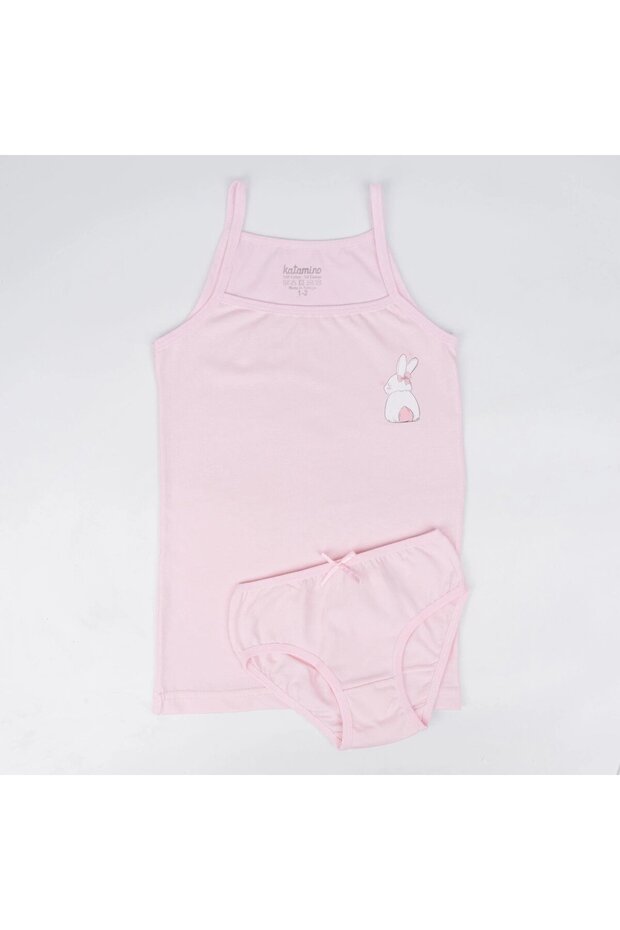 Lopi̇k Cord Strapped Athlete-Slip Set - Pink