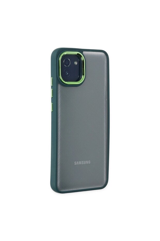 غطاء حماية لهاتف Galaxy A03 بتصميم دورا - اللون الأخضر الكاكي