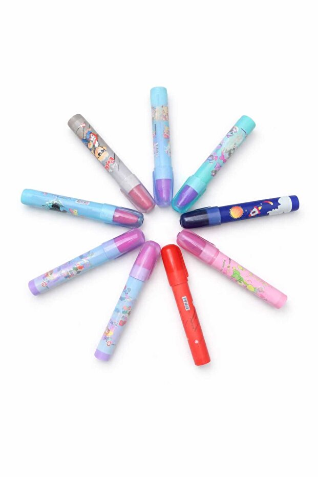 Mechanical Push-Button Automatic Rocket Eraser (5 Pieces)