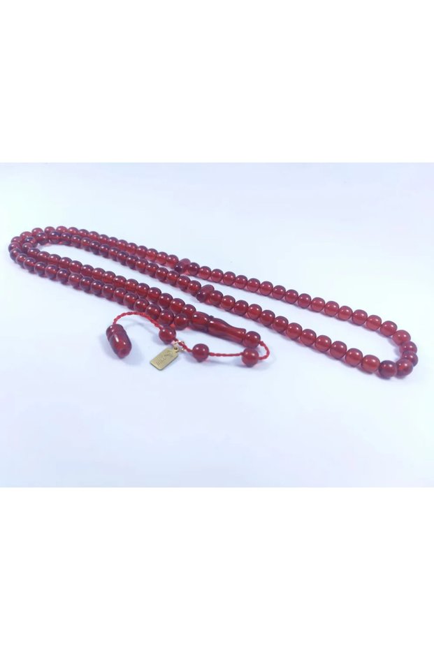 Zeyn Usta's Work Fire-Red Amber Prayer Rosary