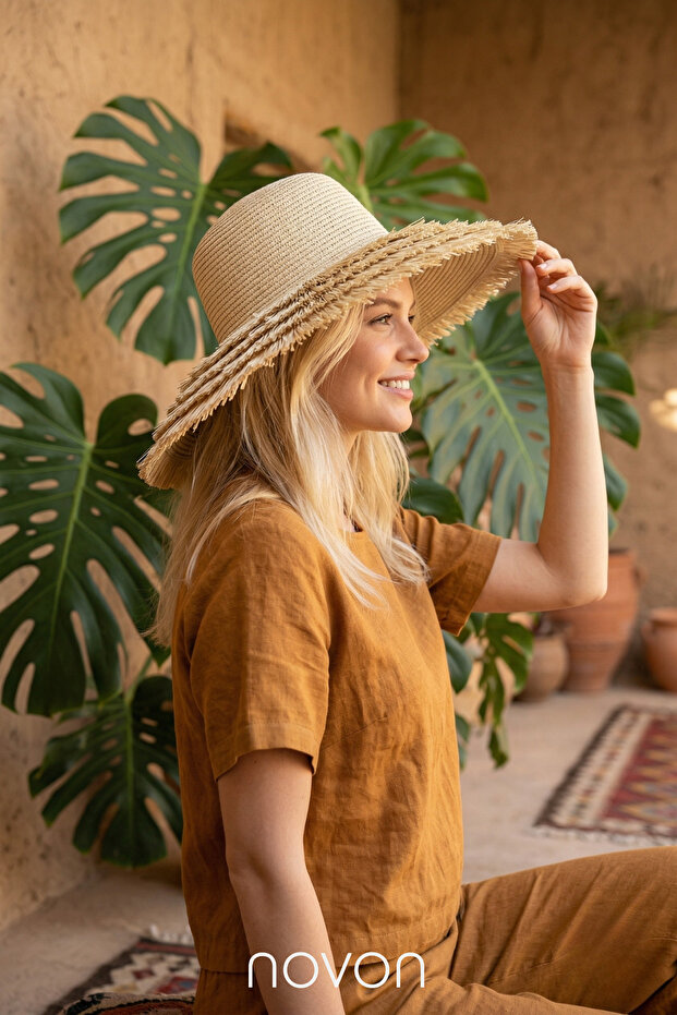 Riviera Shade Design Maxi Size Pinterest Tasseled Wide Brim Straw Hat
