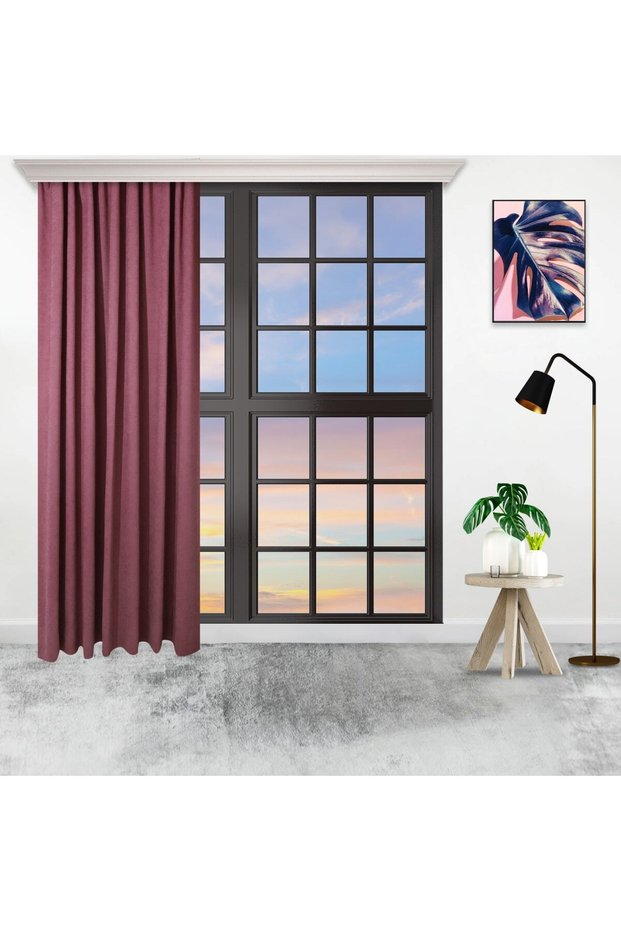 Battery-Free Single-Wing Rose Dry Color Background Curtain, Background Curtain with Bird Gift
